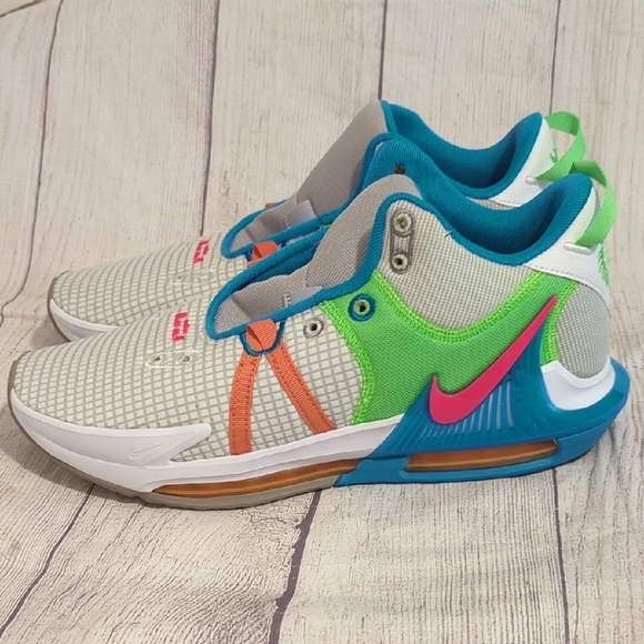Nike Mens Sneakers with Green, Blue, and Pink Accents main image 8